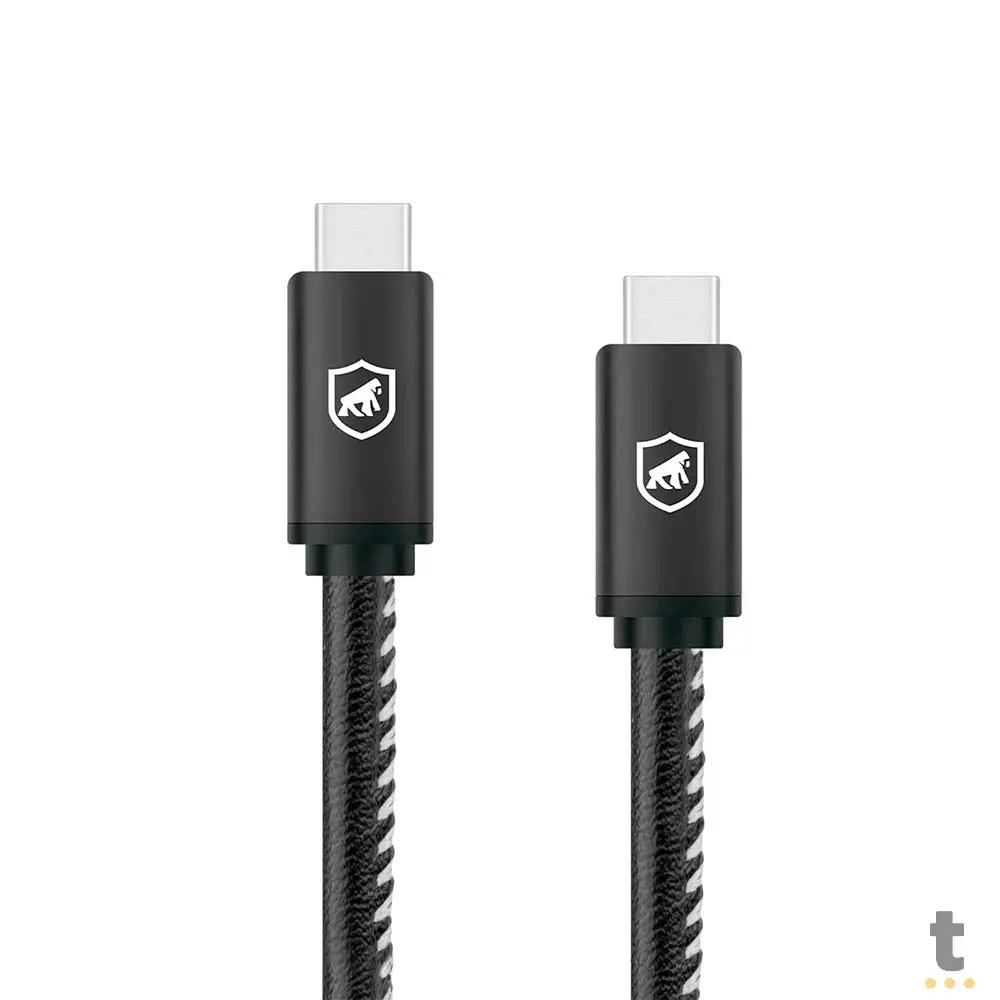 Cabo de Dados USB Tipo C 1,5m GShield Turbo Militar - GS-1001 Truedata